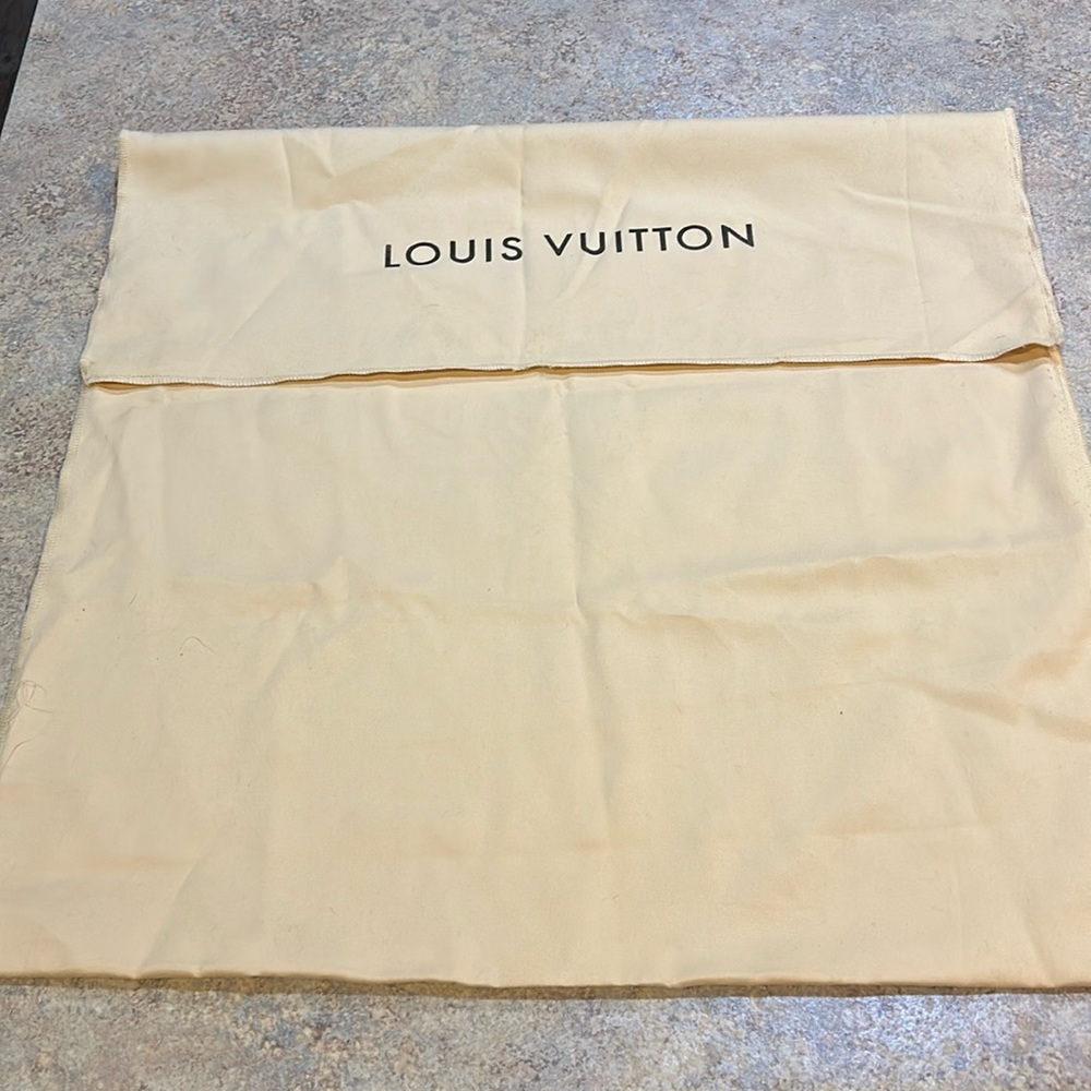 Louis Vuitton Fold Over Sleeve Dust Bag Cover Logo  22” x 22”